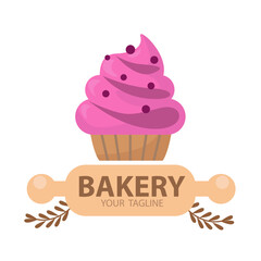 Ice cream bakery logo food