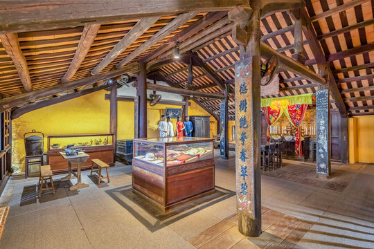 HOI AN MUSEUM OF FOLKLORE area in Hoian ancient town, unesco world heritage, Vietnam. Hoian is one of the most popular destinations in Vietnam