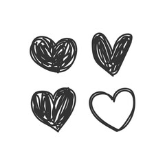 hand drawn shapes, banners Vector design elements