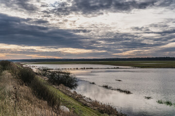 Lake Filsø Filsoe in the western part of Denmark