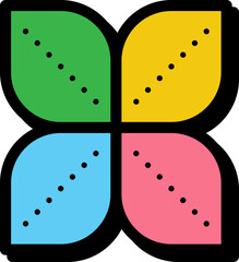 Retro Geometric Shape Vector