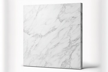 White marble texture board on isolated on white background top view,copy space with clipping path.,hyperrealism, photorealism, photorealistic