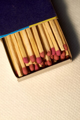 Photo of open box of matches