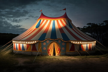 carnival circus tent. generative ai