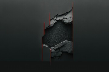 A minimal graphic design wallpaper for a graphic design studio on a charcoal background color. delicate aesthetics, hyper realistic nature textures