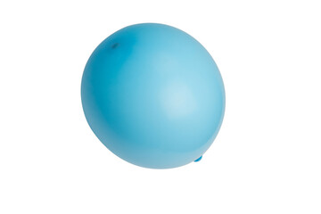 Blue ballon isolated on a white background.