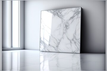 White marble flooring for interior decoration, used as studio background wall to display your products..,hyperrealism, photorealism, photorealistic