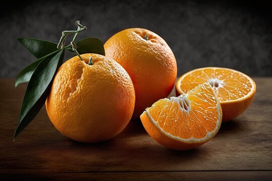 Mandarin oranges that are naturally very fresh. Generative AI