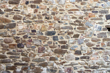pattern gray color of modern style design decorative uneven cracked real stone wall