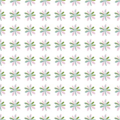 Seamless pattern with decorative flowers. Floral vector background.