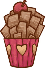 heart shaped chocolate cookies