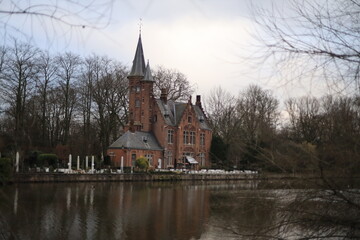 Fototapeta premium Bruges, Brugge is the capital and largest city of the province of West Flanders in the Flemish Region of Belgium