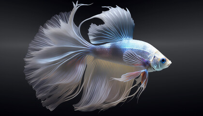 An siamese betta fish Ai generative image