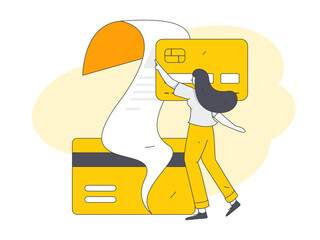 Internet finance and wealth management investment flat vector concept operation hand drawn illustration
