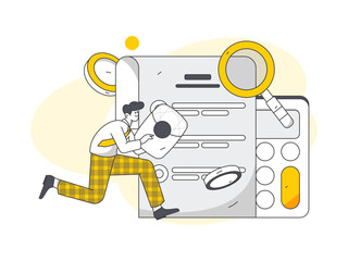 Internet finance and wealth management investment flat vector concept operation hand drawn illustration
