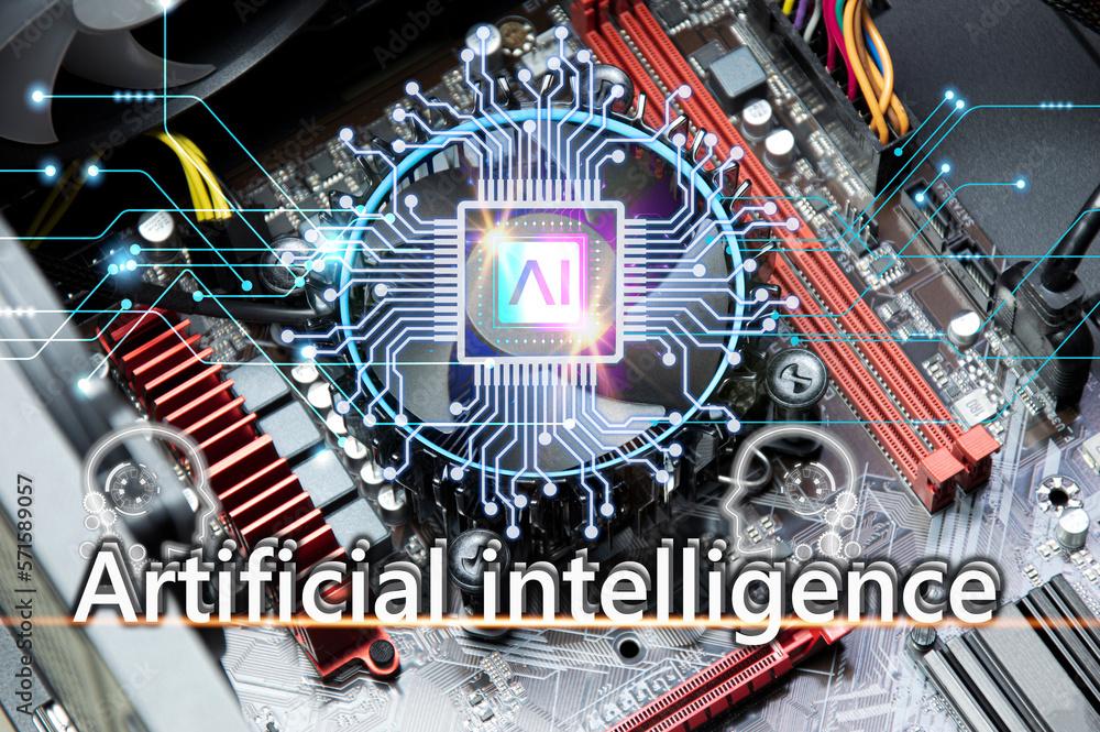 Poster the concept of developing an artificial intelligence system that can interact with humans and be use