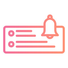 notification gradient icon