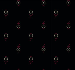 Floral motifs seamless pattern design. Great for fabric and textile, wallpaper, packaging or any desired idea.