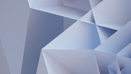 3D Futuristic Abstract geometric background chaotic polygonal relief pattern