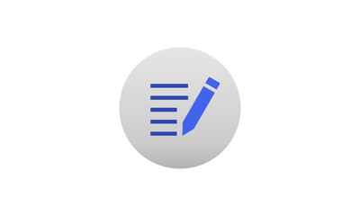 Compose Document contract Write icon. file sign note with pencil vector illustration