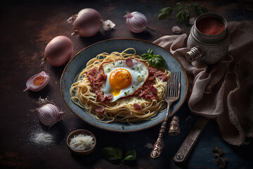 Delicious carbonara, generative ai