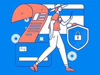 Internet finance and wealth management investment flat vector concept operation hand drawn illustration
