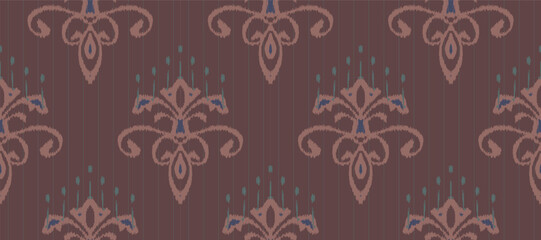 African Ikat paisley embroidery. Ethnic ikat vector African Ikat paisley embroidery. Batik textile seamless pattern digital vector design for Print saree Kurti Borneo Fabric border Ikkat Dupatta