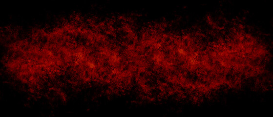 Abstract red color grunge texture on black color background