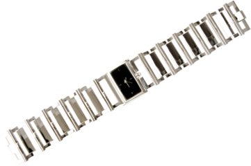 Men's mechanical watch isolated on white background