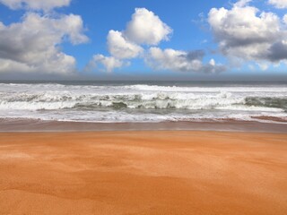 Morocco sandy beach near Safi