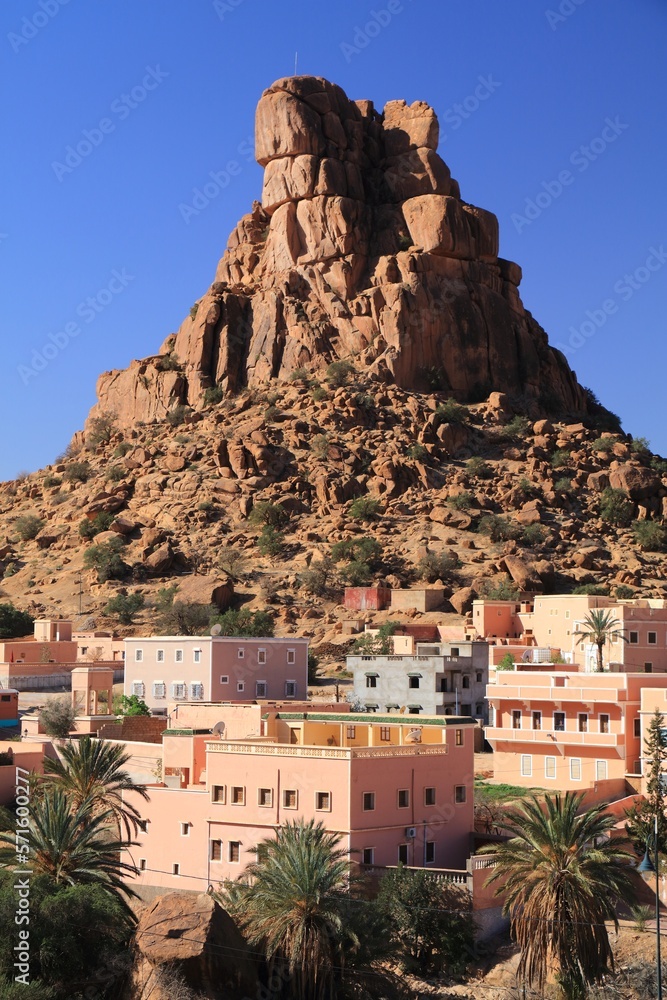 Sticker Napoleon's Hat rock in Tafraout, Morocco