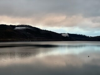 Fototapeta premium fog over the lake