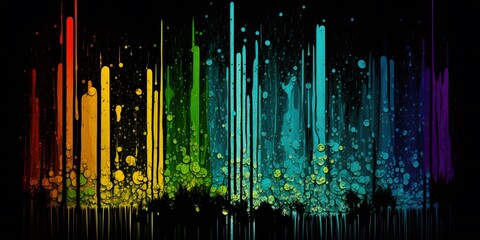 abstract rain background created using AI Generative Technology