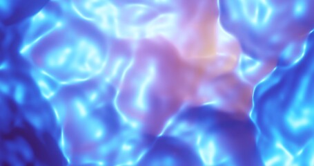 Abstract blue metallic background 3d rendering
