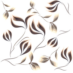 Modern floral seamless pattern. Can be used as textile fabric or wallpaper, cards, invitations, decorative paper or mockup