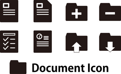 ドキュメントアイコン（黒）