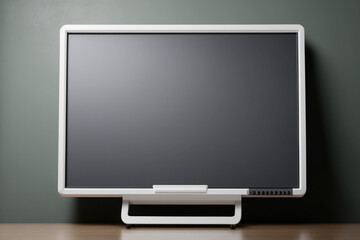 Empty black board for displaying information, writing or teaching. AI generated.