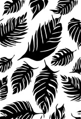 vector illustration of leaf pattern 