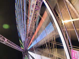 Ferris wheel at night blackpool pier