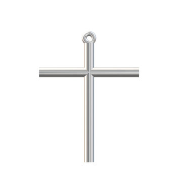 metal cross for hanging isolate.
