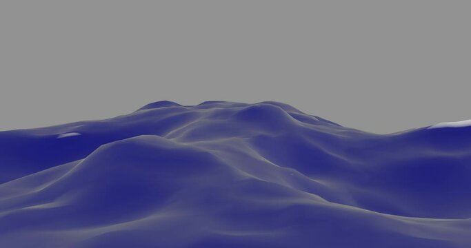 Waves in a stormy ocean.
