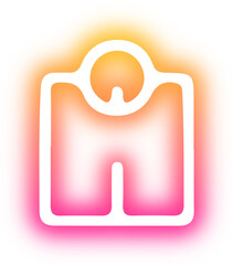 Set of Sport icon neon