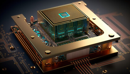Fototapeta premium electronic circuit board