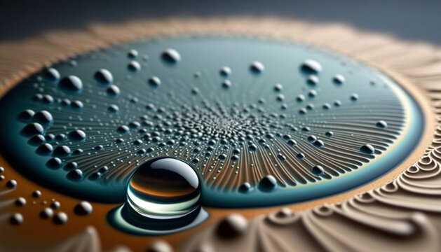 liquid nano surface abstract