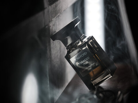 Khakkiv, Ukraine, February, 14, 2023: Perfume Tom Ford Tobaco oud