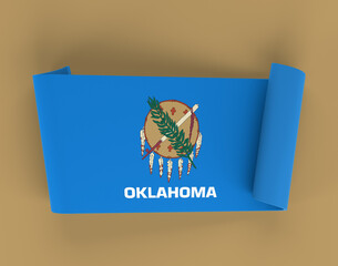 Oklahoma Ribbon Banner