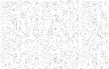 organic floral pattern design for wall, glass, textile, fashion, and fabrics printing