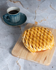 apple pie with coffee