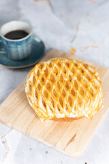 apple pie with coffee