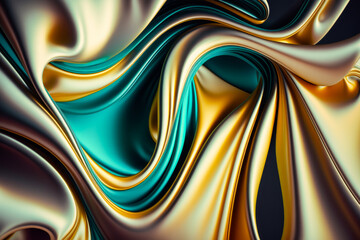 Computer generated image of an abstract design. Generative AI.